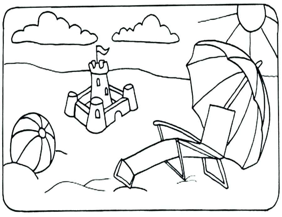 900x695 Free Printable Beach Coloring Pages Idea Kids Summer Coloring