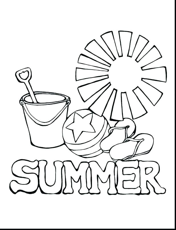 618x806 Summer Coloring Pages I Love Summer Coloring Page Free Printable