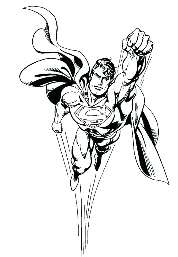 600x866 Superman Coloring Pages Superman Coloring Pages Superman Coloring