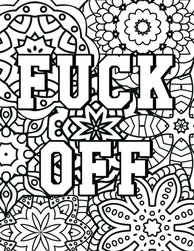 791x1024 Free Printable Coloring Pages For Adults Swear Words