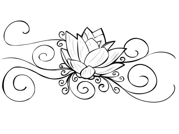 600x450 Free Printable Tattoo Coloring Pages Lotus Flower Tattoo Coloring
