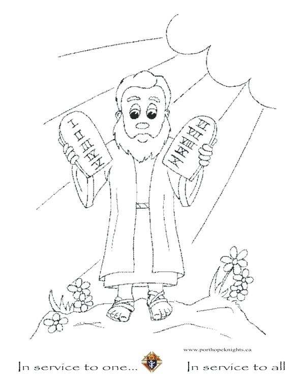 594x768 Free Printable Ten Commandments Coloring Pages As Amazing Power