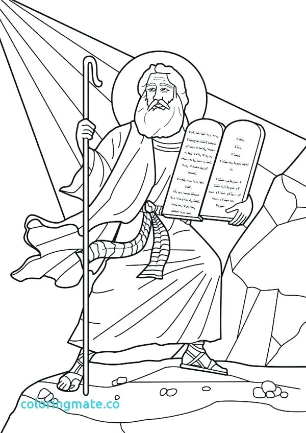 600x848 Ten Commandments Colori Nice 10 Commandments Coloring Pages