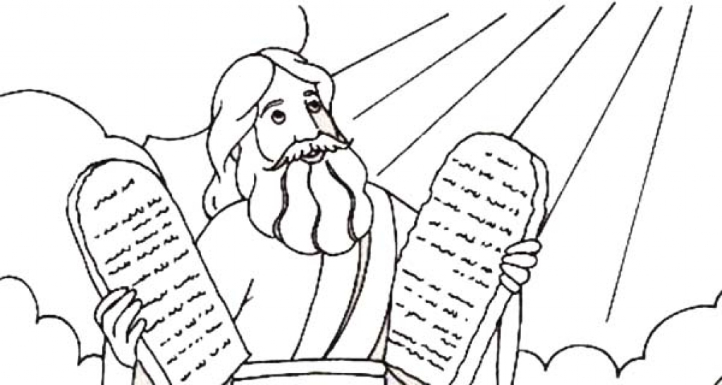 1024x546 Ten Commandments Coloring Pages Printable Coloring Page