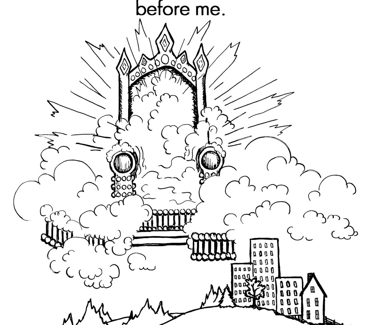 1233x1080 The Great Commandment Coloring Book Free Printable Pages Kids