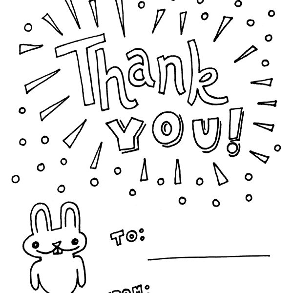 600x600 Thank You Coloring Sheets 22 Thank You Coloring Pages Printable