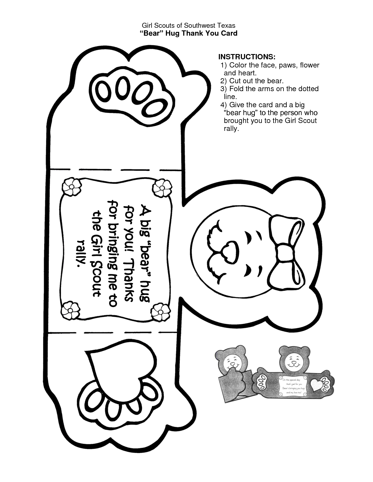 1275x1650 Printable Thank You Cards For Kids