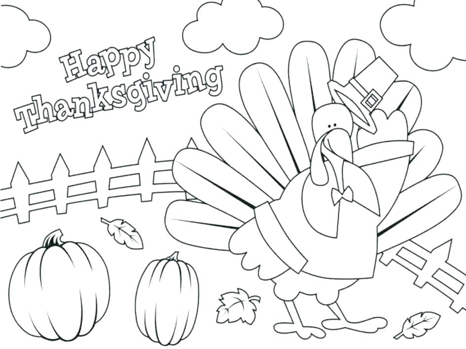 945x707 Free Printable Happy Thanksgiving Coloring Pages Kids Thanksg