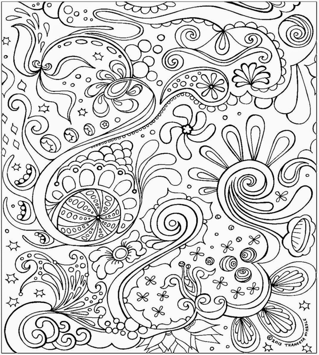 1071x1191 Abstract Coloring Pages