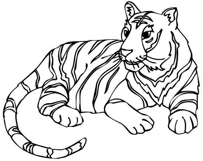 Free Printable Tiger Coloring Pages