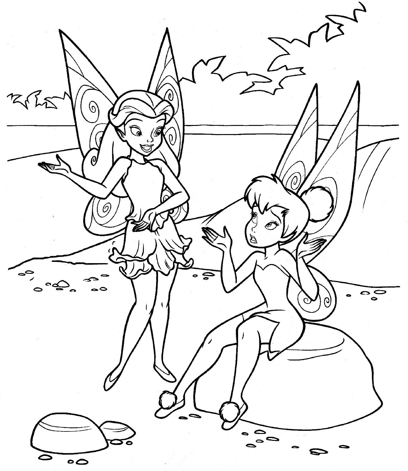1299x1500 Free Printable Tinkerbell Coloring Pages For Kids Tinkerbell