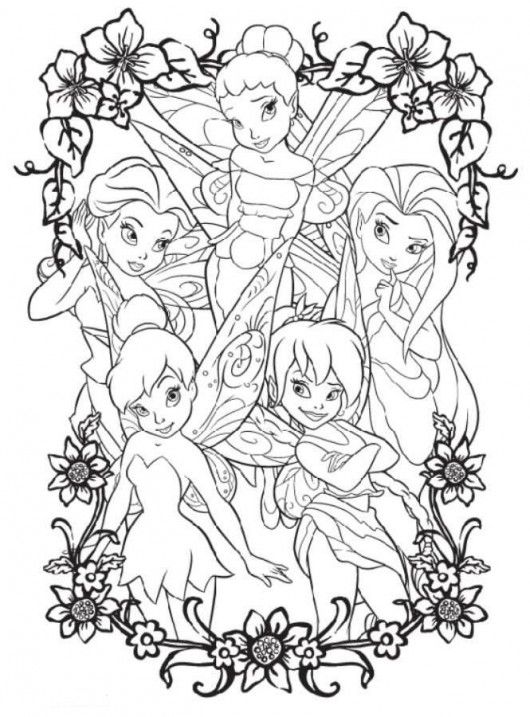 530x717 Tinkerbell Coloring Pages Printable Tinkerbell Coloring Page