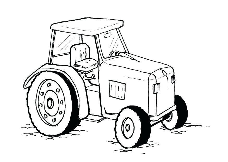 875x620 Tractor Coloring Page Coloring Pages Tractors Farm Tractor