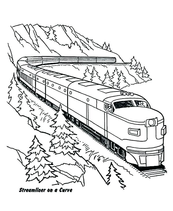 Free Printable Train Coloring Pages