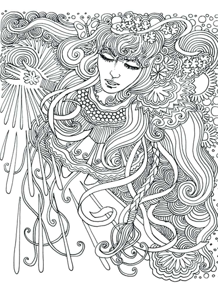 750x1000 Free Psychedelic Coloring Pages Free Printable Trippy Coloring