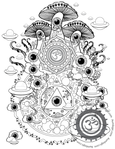 400x520 Free Printable Trippy Coloring Pages