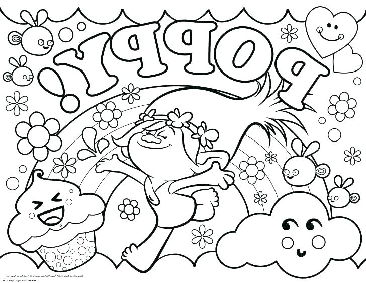 728x562 Troll Coloring Pages Free Printable Troll Coloring Pages Trolls
