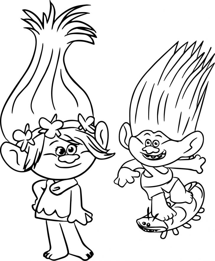 728x883 Coloring Book And Pages Trolls Coloring Pages. Trolls Coloring