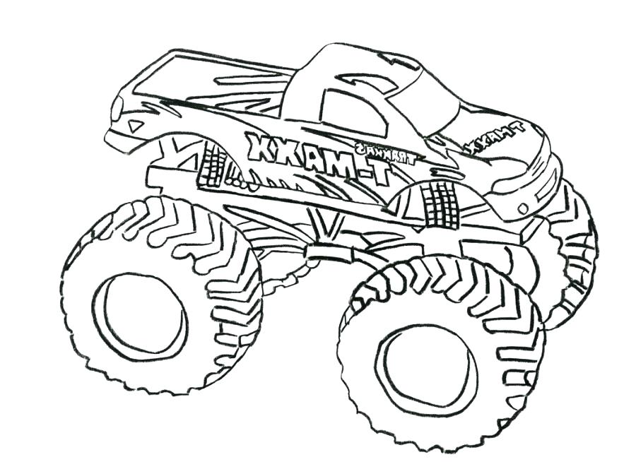 900x654 Monster Truck Coloring Picture As Well As Monster Trucks To Color