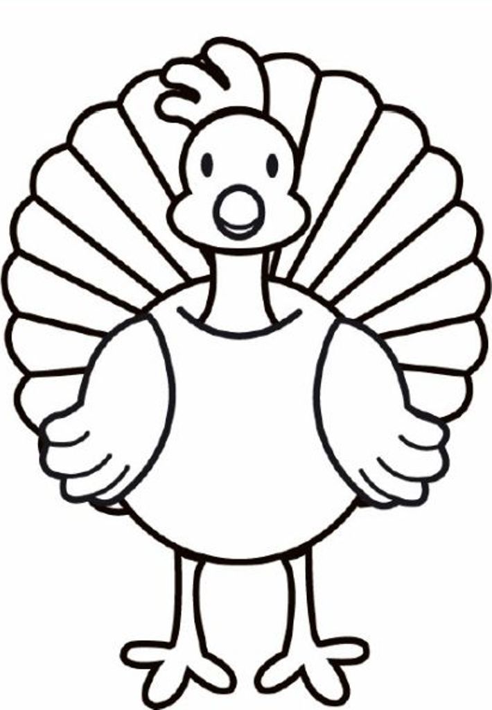 710x1024 Free Turkey Coloring Pages