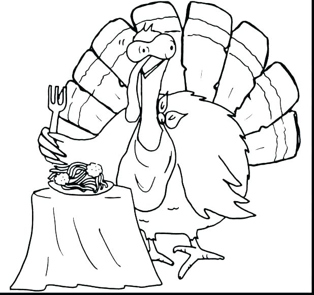 618x581 Turkey Feather Coloring Page Free Printable Turkey Coloring Pages