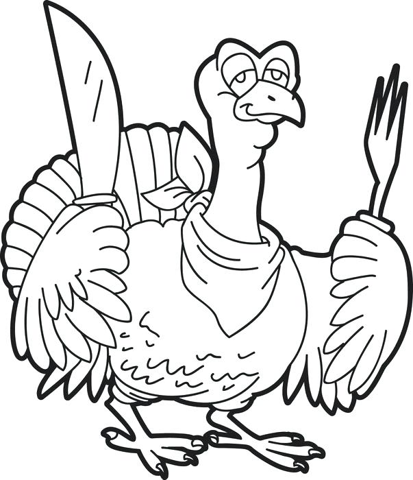 603x700 Free Printable Thanksgiving Turkey Coloring Page For Kids 9 Free