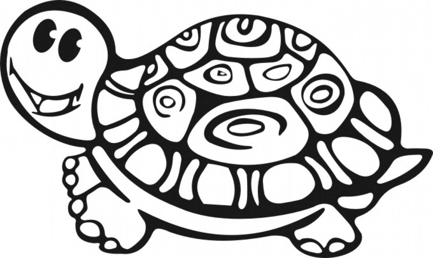1500x895 Turtle Coloring Pages
