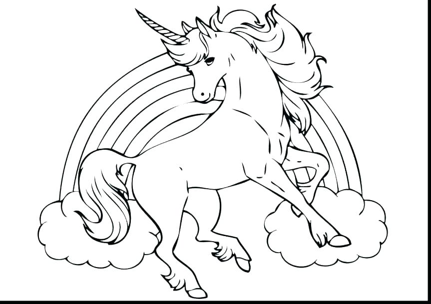 863x609 Printable Unicorn Coloring Pages Or Rainbow Coloring Pages Unicorn