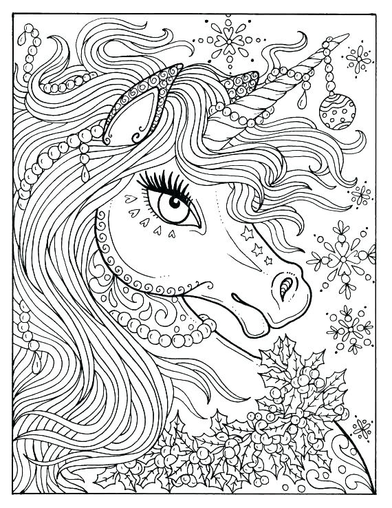 570x738 Cute Cartoon Unicorn Coloring Pages Printable Unicorn Coloring