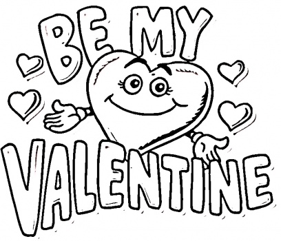 408x350 Free Printable Valentines Day Coloring Pages