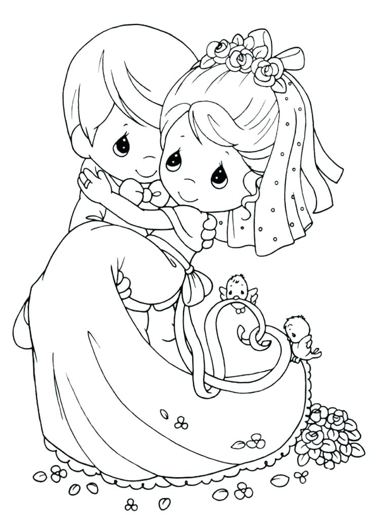 743x1024 Wedding Coloring Pages For Kids Medium Size Of Pages Wedding Book