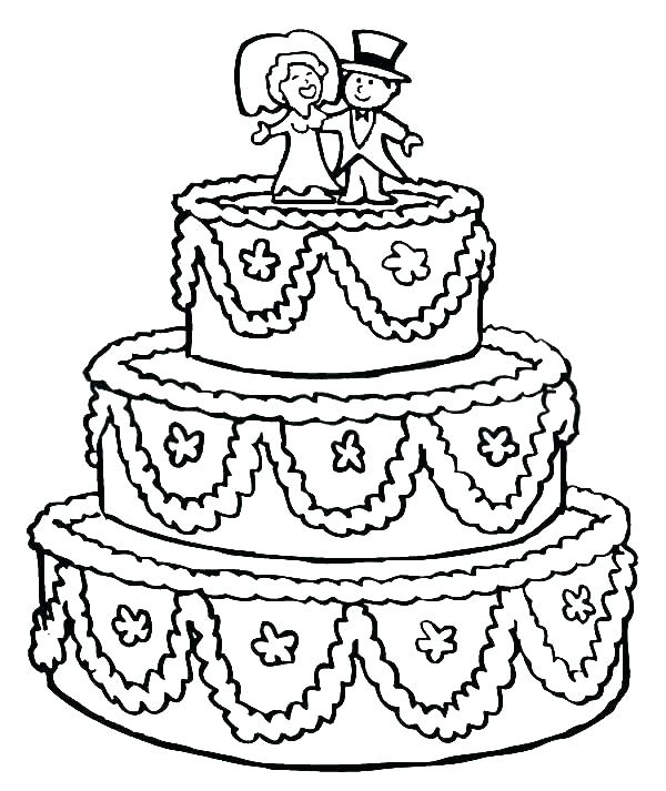 600x713 Printable Wedding Coloring Pages
