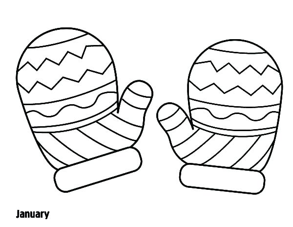 600x464 Coloring Pages Winter Mittens Winter Season Coloring Pages Winter