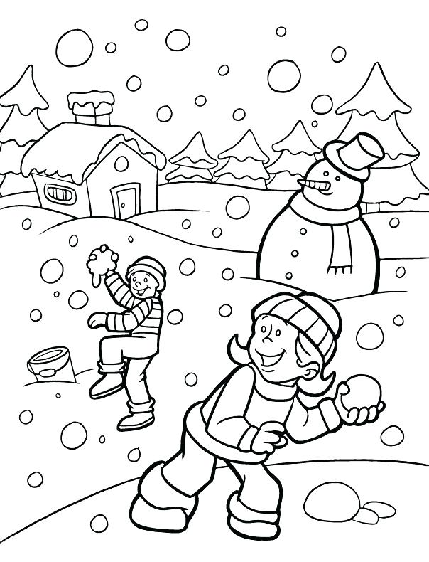 604x790 Winter Color Pages Free Printable Winter Sports Coloring Pages