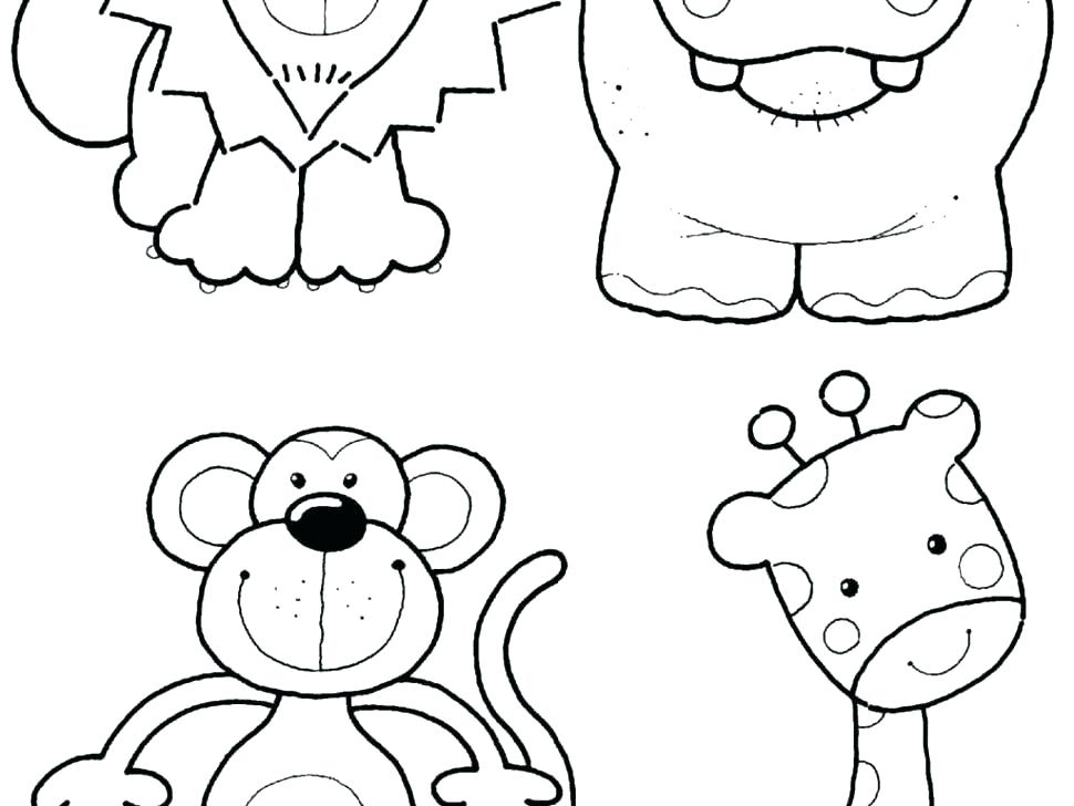 970x728 Zoo Animals Coloring Pages Preschool Free Printable Zoo Animal