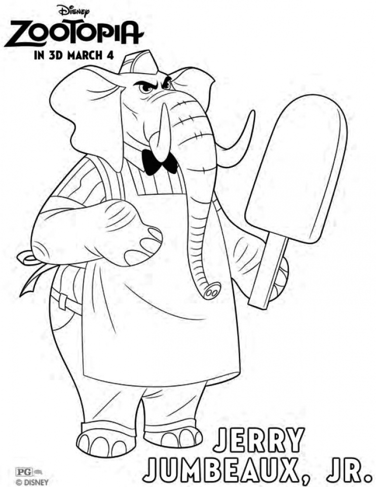 742x960 Get This Printable Zootopia Coloring Pages 171714 !