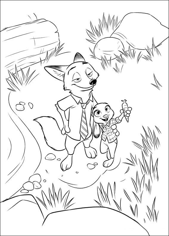 567x794 Zootopia Coloring Pages 7 Logan Personajes