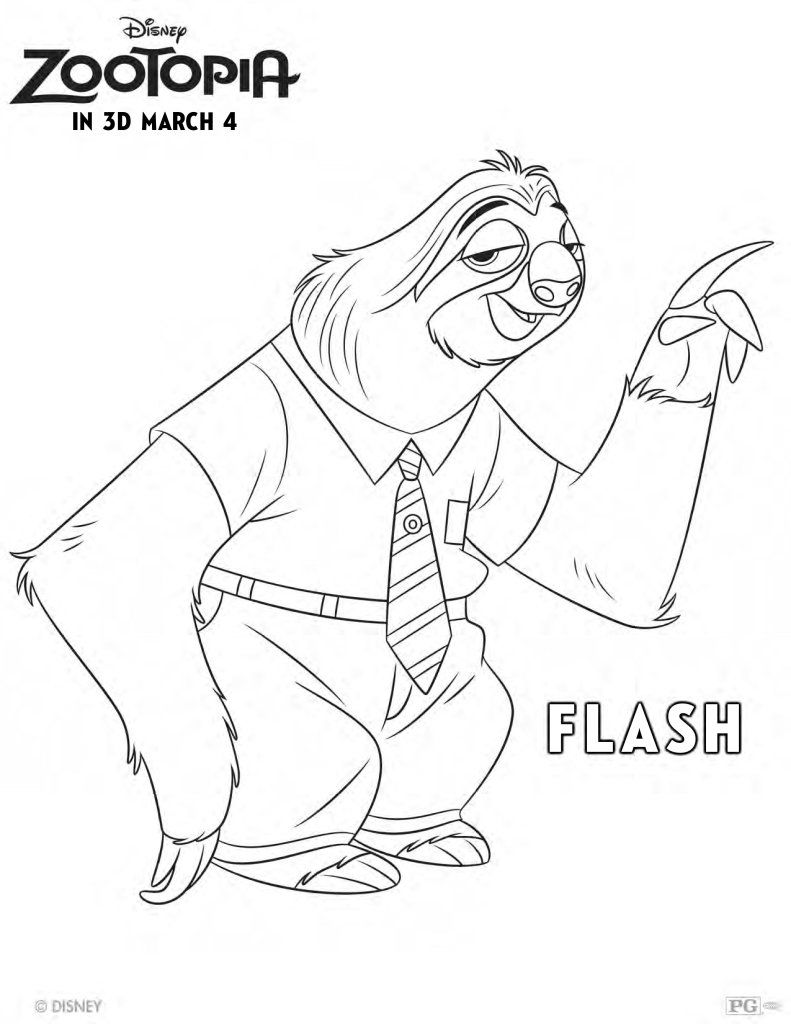 791x1024 Zootopia Coloring Sheets Zootopia, Clip Art And Stenciling
