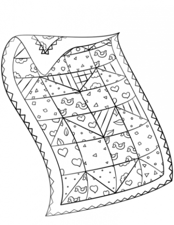359x465 Quilt Coloring Page Free Printable Coloring Pages