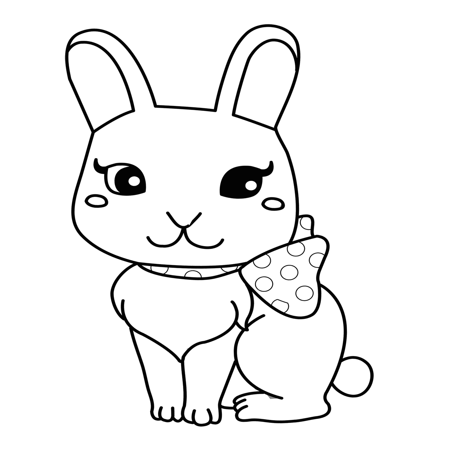 1500x1501 Rabbits Coloring Pages Free Printable Animals Rabbit For Toddlers