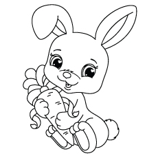230x230 Bunny Coloring Pages Free Printable Printable