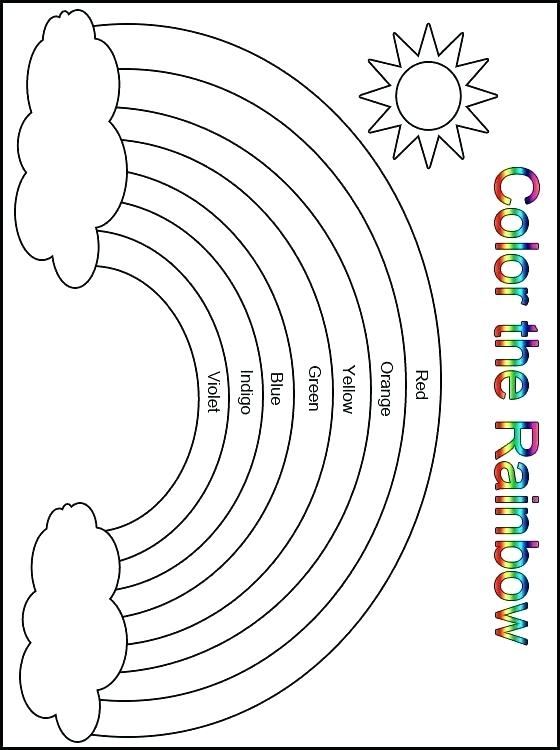 560x750 Free Rainbow Coloring Pages Plus The Rainbow Fish Coloring Page