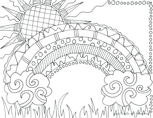 498x385 Free Rainbow Coloring Pages Rainbow Coloring Pages Rainbow
