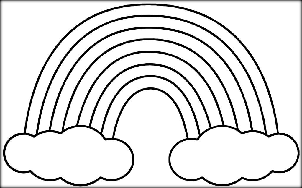 1024x636 Rainbow Colouring Pages Rainbow Color Page Rainbow Free Coloring