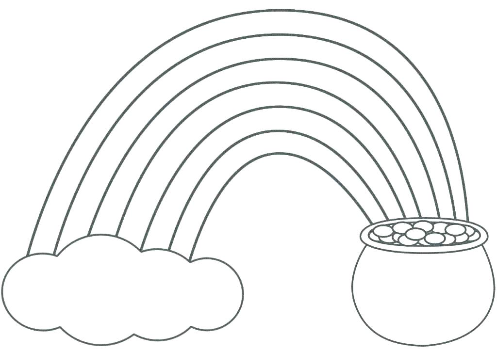 1024x724 Rainbow To Color Coloring Pages For Girls Printable Rainbow