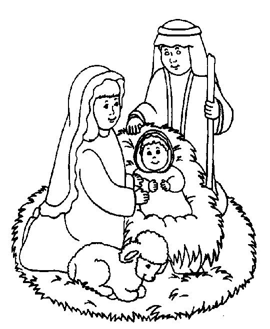 Free Religious Christmas Coloring Pages