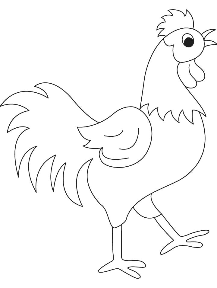 720x954 Rooster Coloring Page Download Free Rooster Free Coloring Rooster