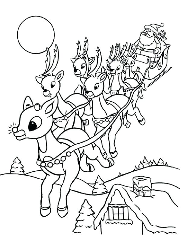 600x776 Lovely Free Reindeer Coloring Pages And Reindeer And Coloring Page
