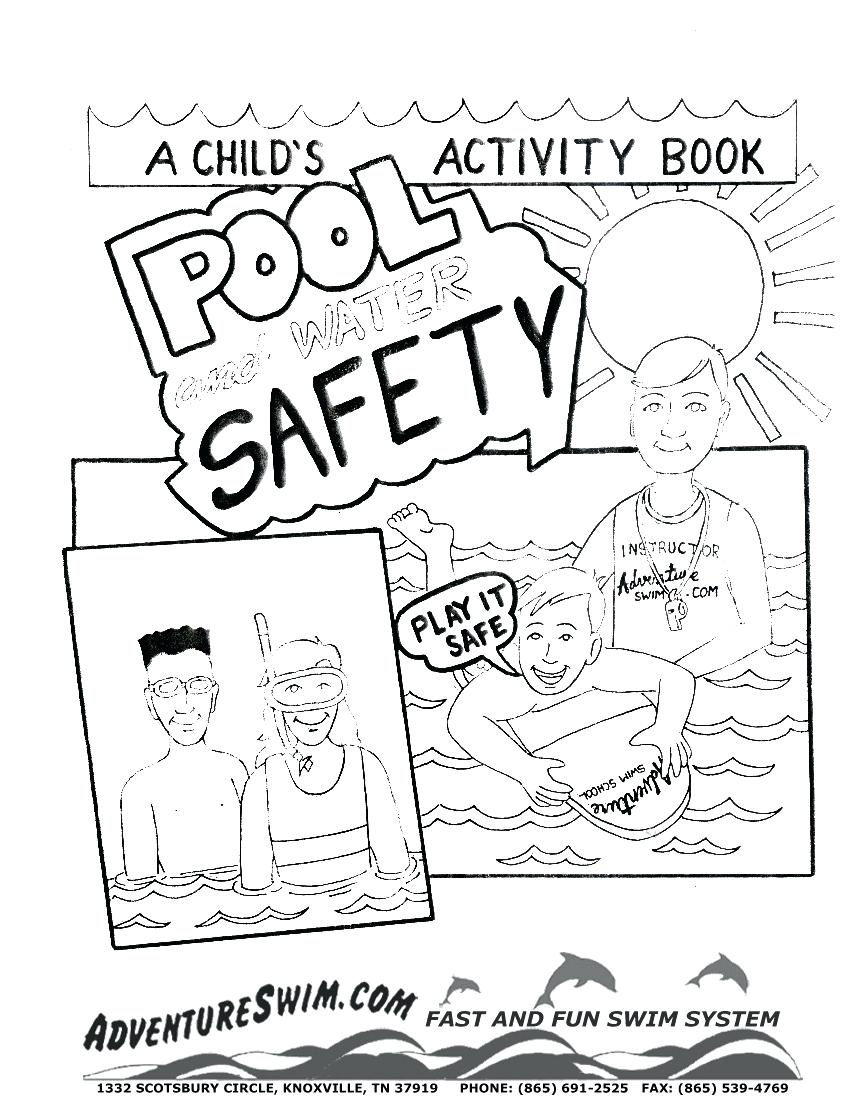 850x1100 Astonishing Water Safety Coloring Pages Swimming Download