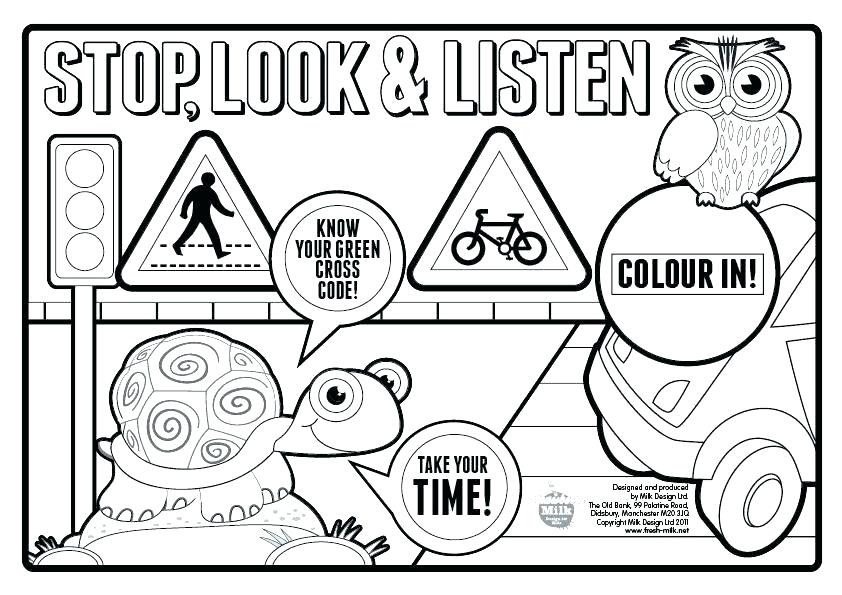 842x595 Bike Safety Coloring Pages Bicycle Coloring Book In Addition